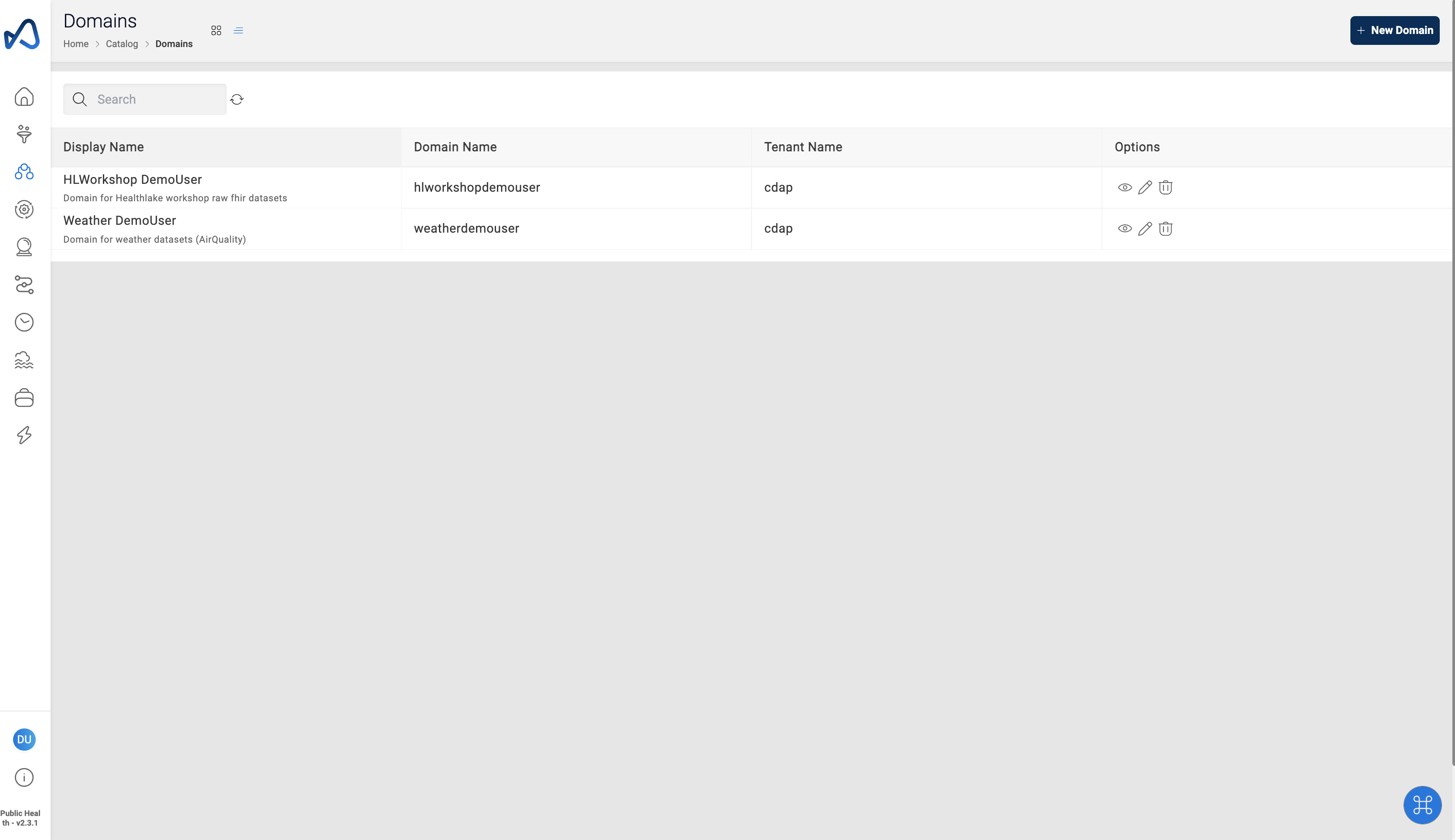 Domain navigation